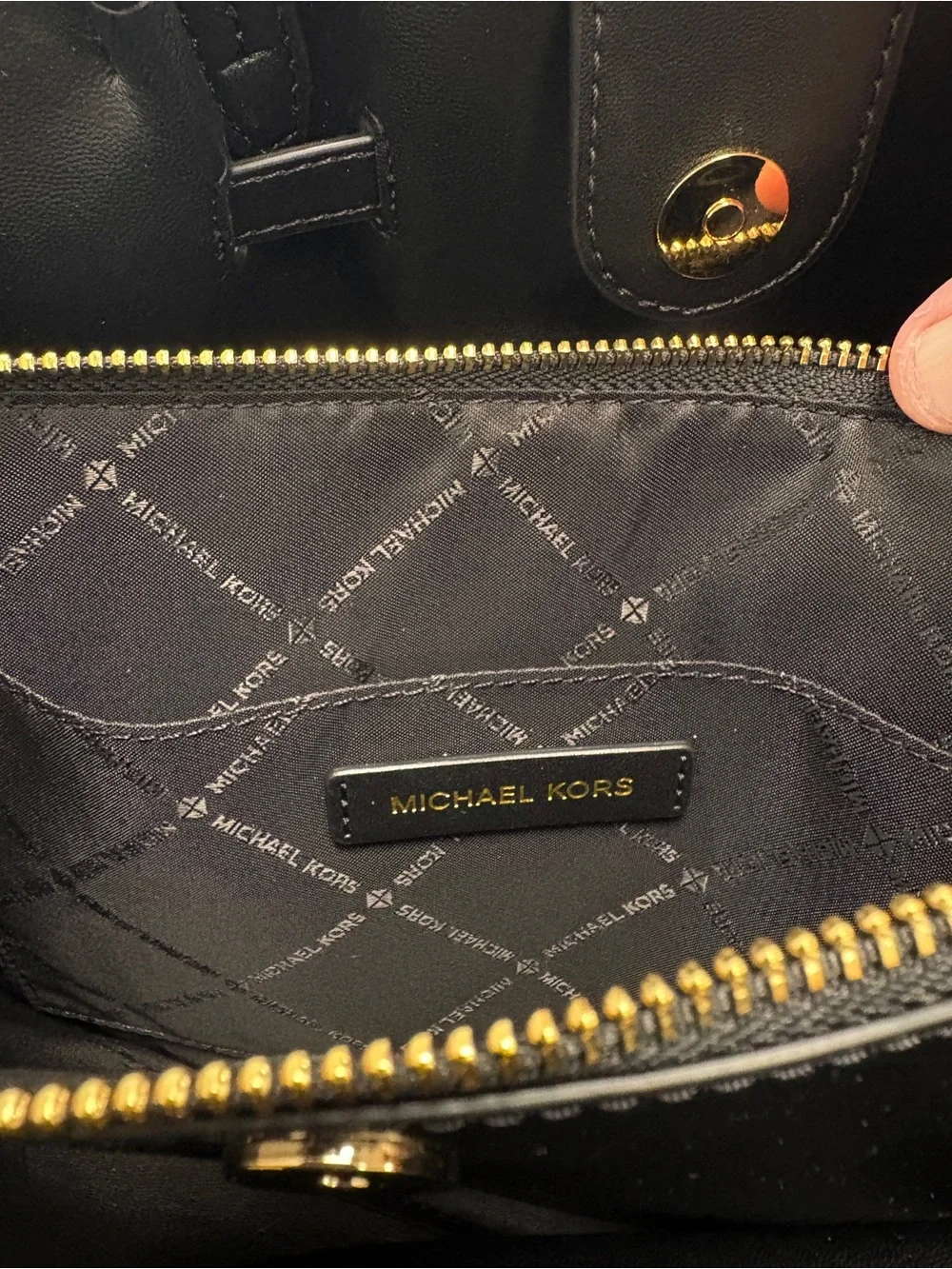 Michael Kors Carson Medium Debossed Satchel.